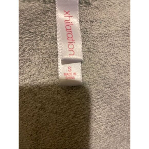 Xhilaration Gray W/ Sequins 3/4in Sleeves 100% Cotton Lightweight Stylish Fringe - Picture 8 of 9